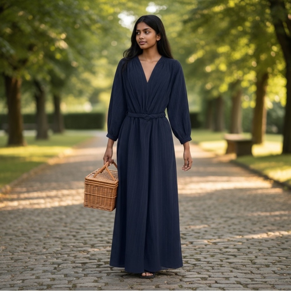 NWT MARE DI LATTE Emmanuelle Dress Maravoile Black 2